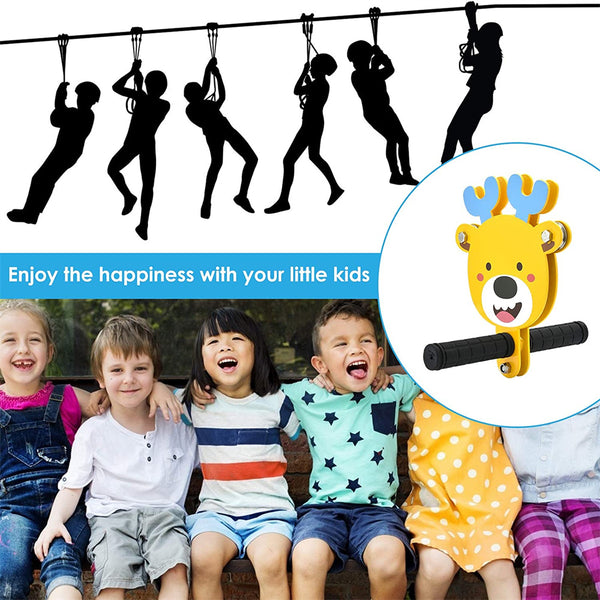 Flying Fox Zip Line Kit 24M Playground Cubby House Backyard Zipline With Seat Deals499