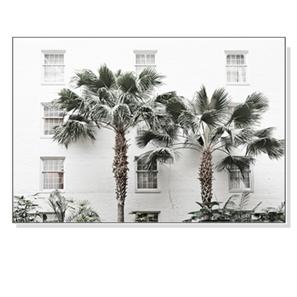 60cmx90cm Palm Tree White Frame Canvas Wall Art Deals499