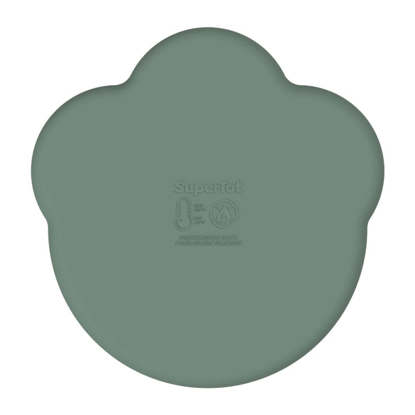 Remi Silicone Divider Plate - Olive Green Deals499