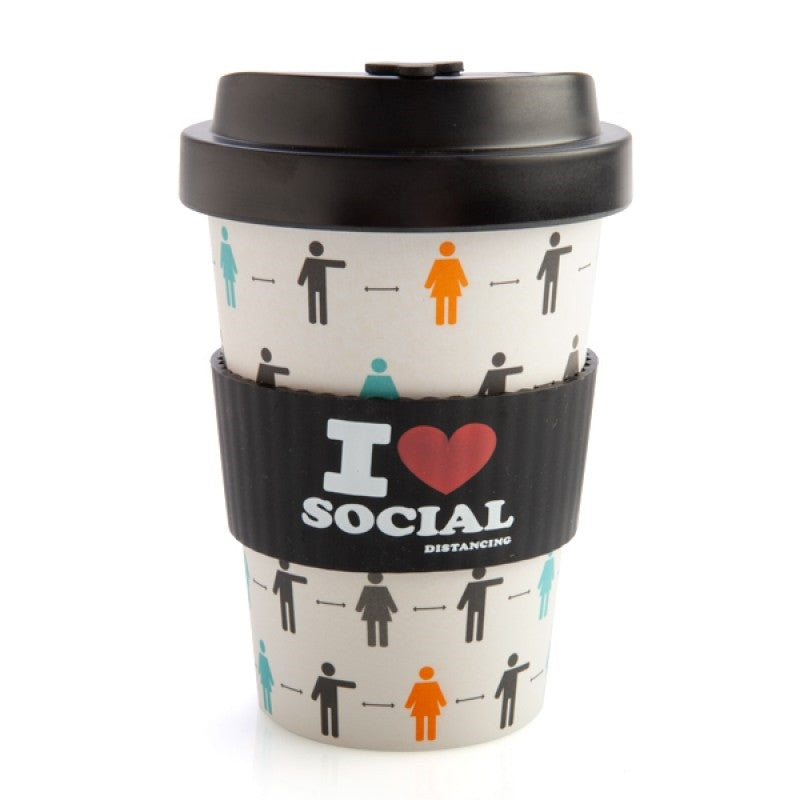 I Heart Social Distancing Eco-to-Go Bamboo Cup Deals499