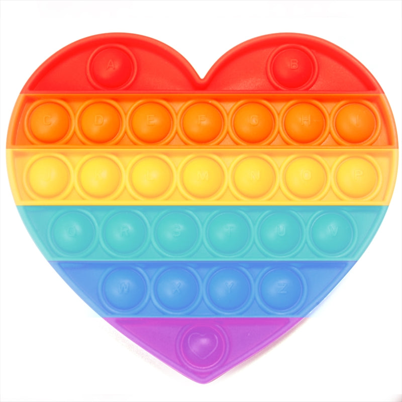 Rainbow Heart Push And Pop Deals499