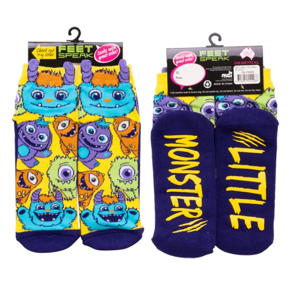 Monsterlings Feet Speak Socks from Deals499 at Deals499