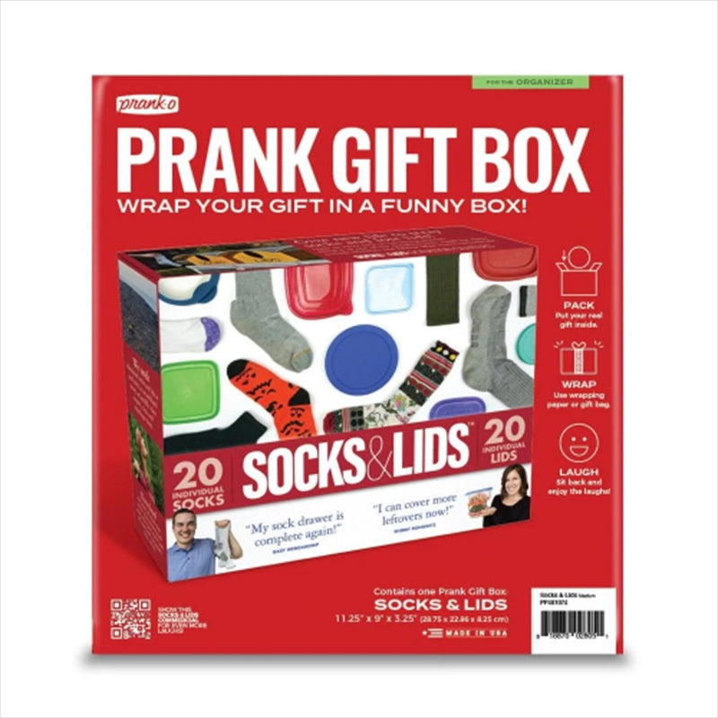 PRANK-O Prank Gift Box Socks And Lids from Deals499 at Deals499