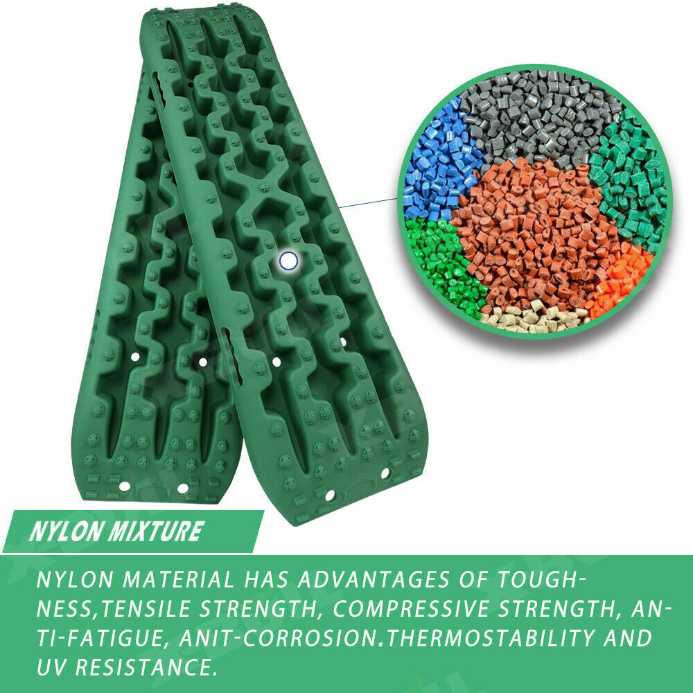 X-BULL Recovery tracks / Sand tracks / Mud tracks / Off Road 4WD 4x4 Car 2 Pairs Gen 3.0 - Olive Deals499