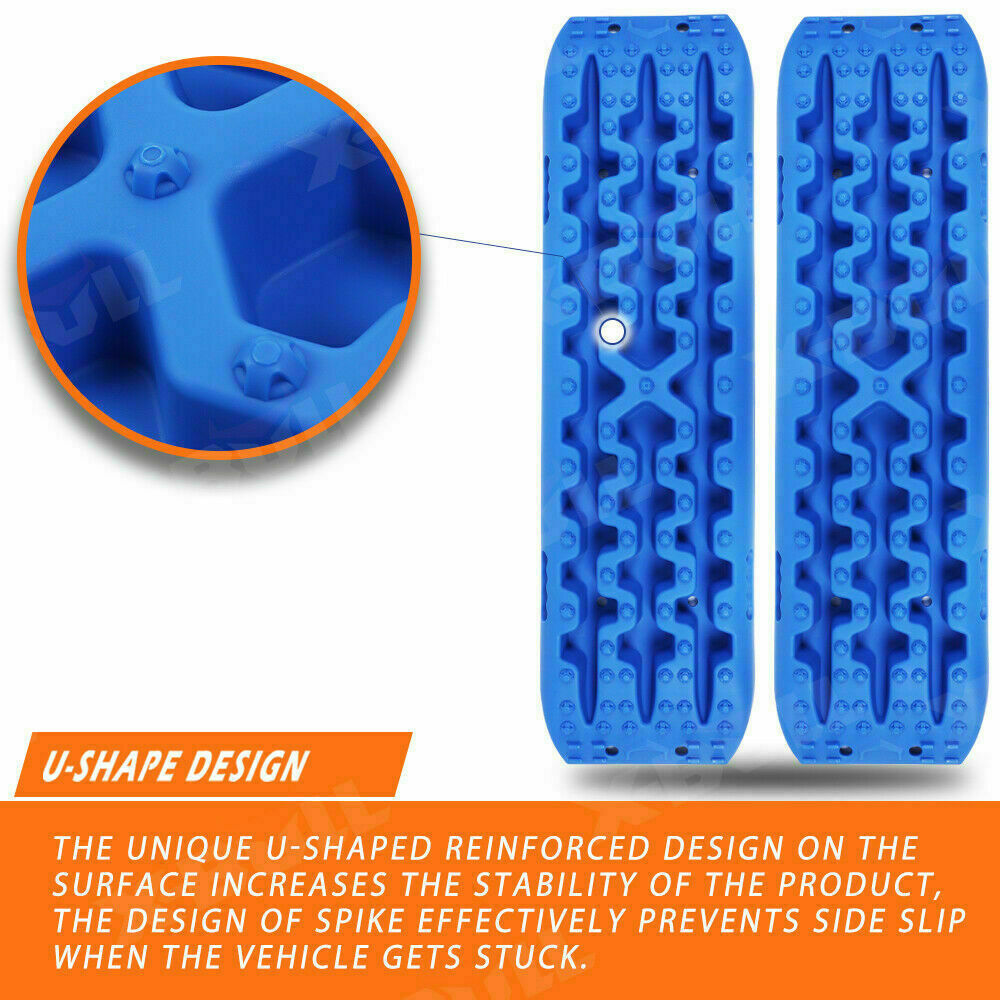 X-BULL Recovery tracks Mud Snow / Sand tracks / Grass 4X4 Caravan 2pcs 4WD Gen 3.0 - Blue Deals499