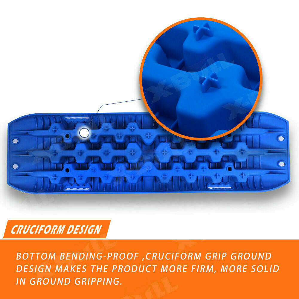 X-BULL Recovery tracks Mud Snow / Sand tracks / Grass 4X4 Caravan 2pcs 4WD Gen 3.0 - Blue Deals499