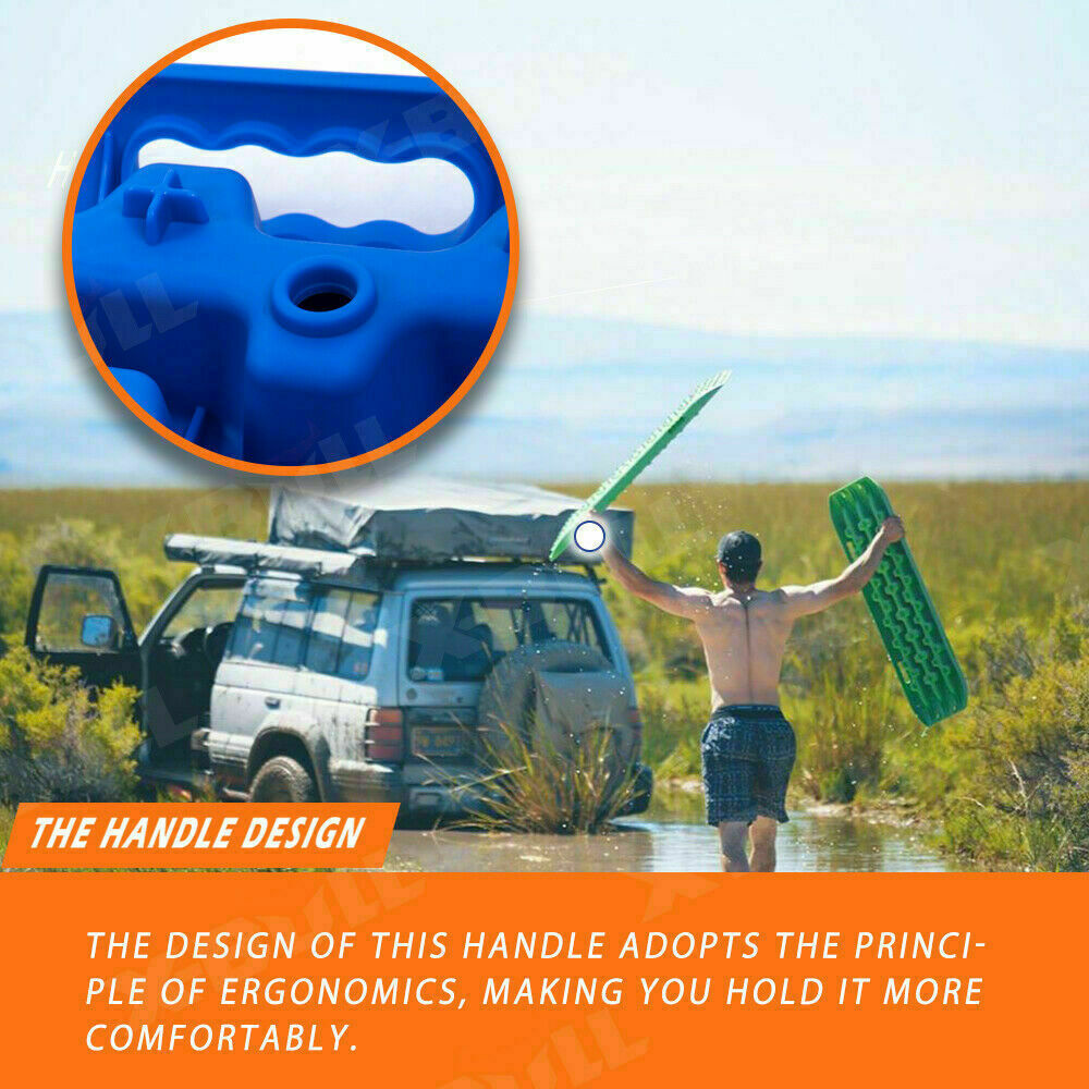 X-BULL Recovery tracks Mud Snow / Sand tracks / Grass 4X4 Caravan 2pcs 4WD Gen 3.0 - Blue Deals499