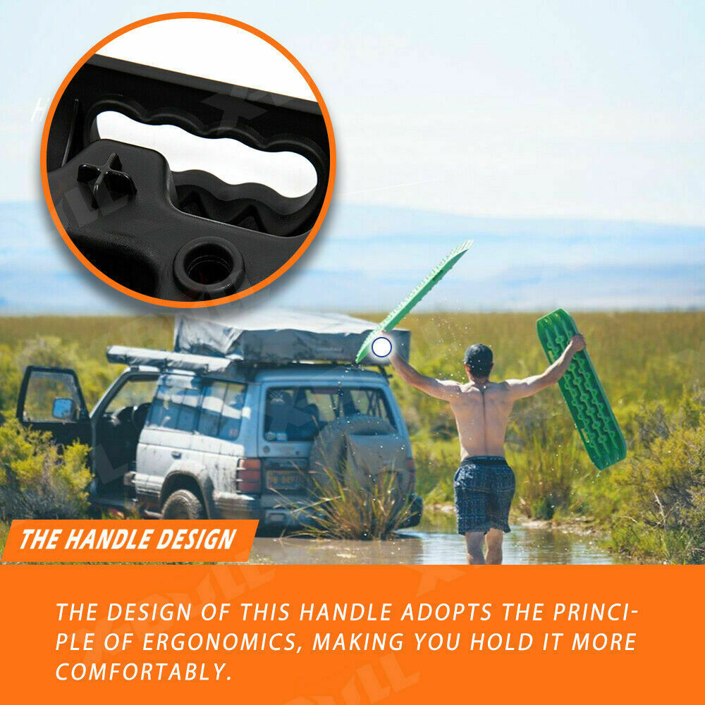 X-BULL Recovery tracks / Sand tracks / Mud tracks / Off Road 4WD 4x4 Car 2pcs Gen 3.0 - Black Deals499