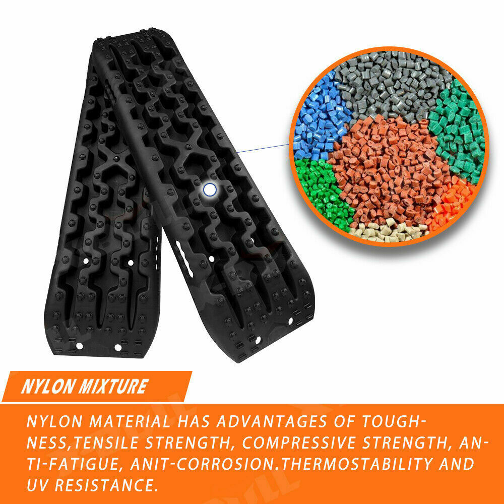 X-BULL Recovery tracks / Sand tracks / Mud tracks / Off Road 4WD 4x4 Car 2pcs Gen 3.0 - Black Deals499