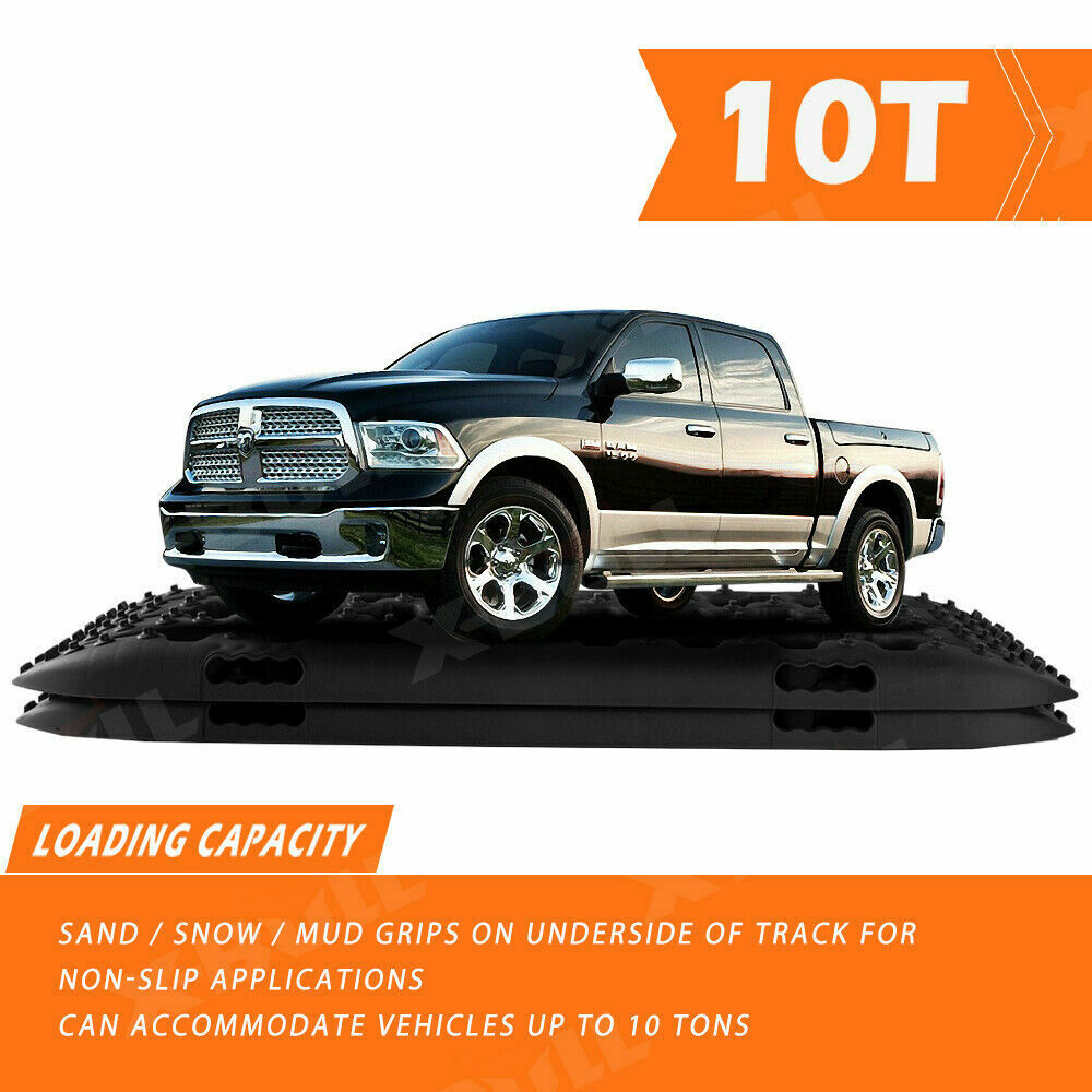 X-BULL Recovery tracks / Sand tracks / Mud tracks / Off Road 4WD 4x4 Car 2pcs Gen 3.0 - Black Deals499