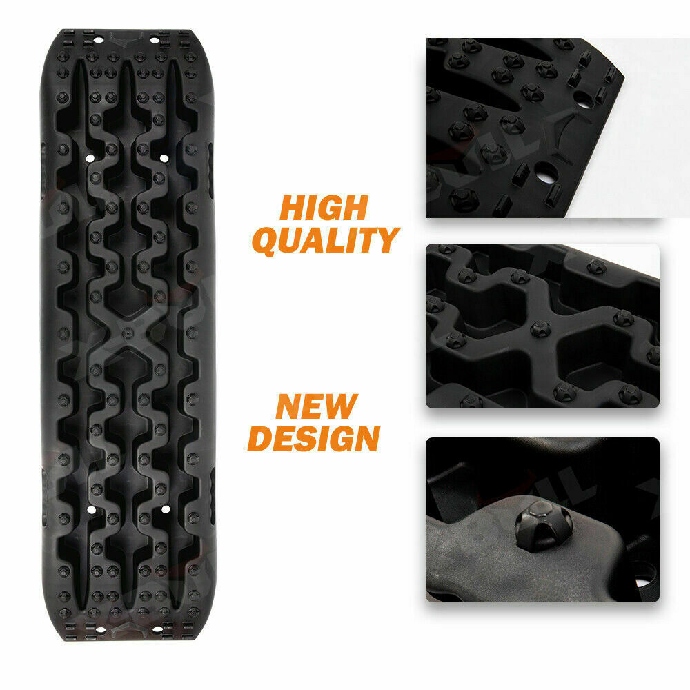 X-BULL Recovery tracks / Sand tracks / Mud tracks / Off Road 4WD 4x4 Car 2pcs Gen 3.0 - Black Deals499