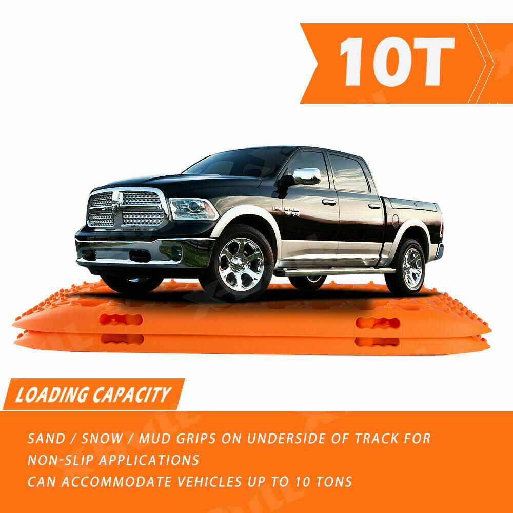 X-BULL Recovery tracks Sand 4x4 4WD Snow Mud Car Vehicles ATV 2pcs Gen 3.0 - Orange Deals499