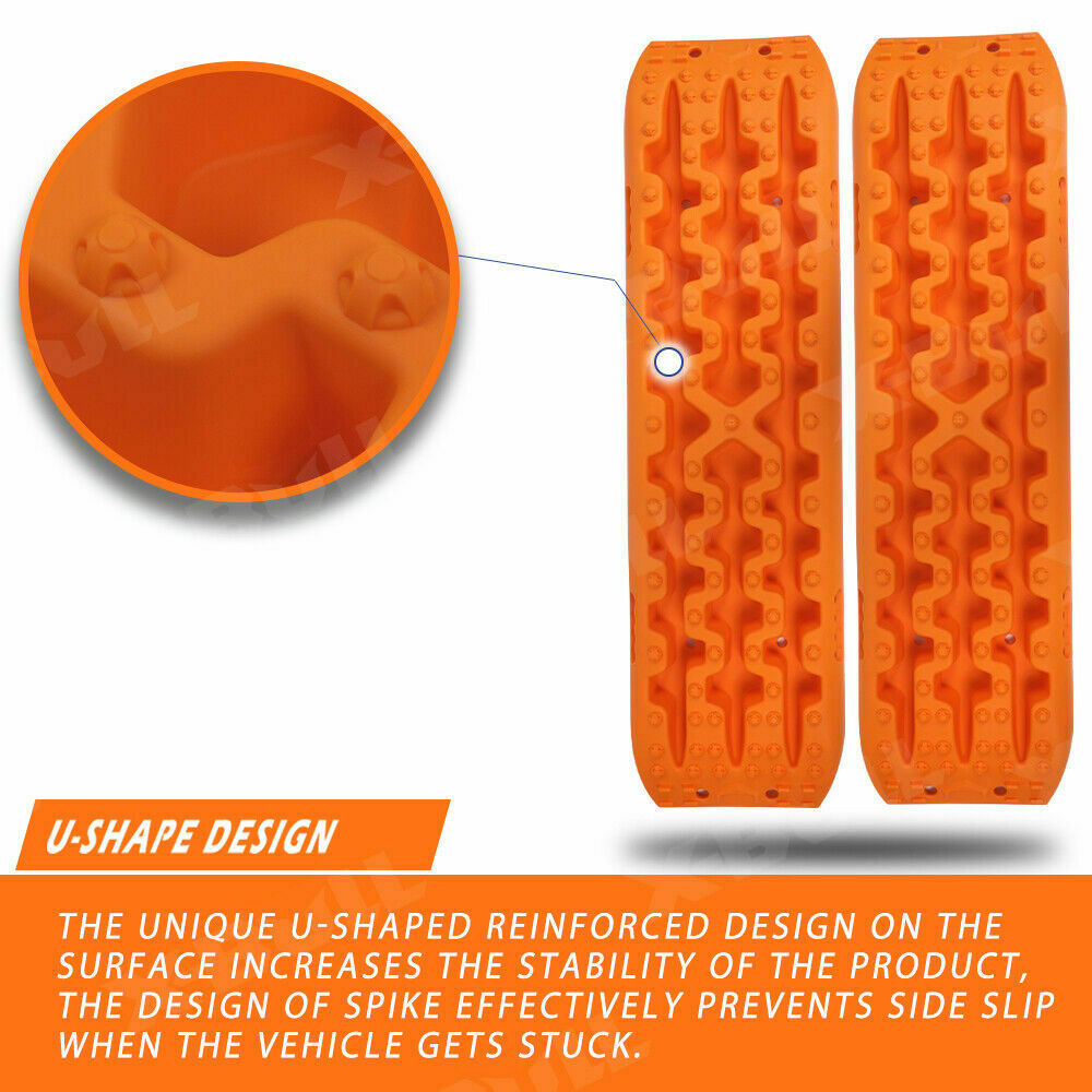X-BULL Recovery tracks Sand 4x4 4WD Snow Mud Car Vehicles ATV 2pcs Gen 3.0 - Orange Deals499