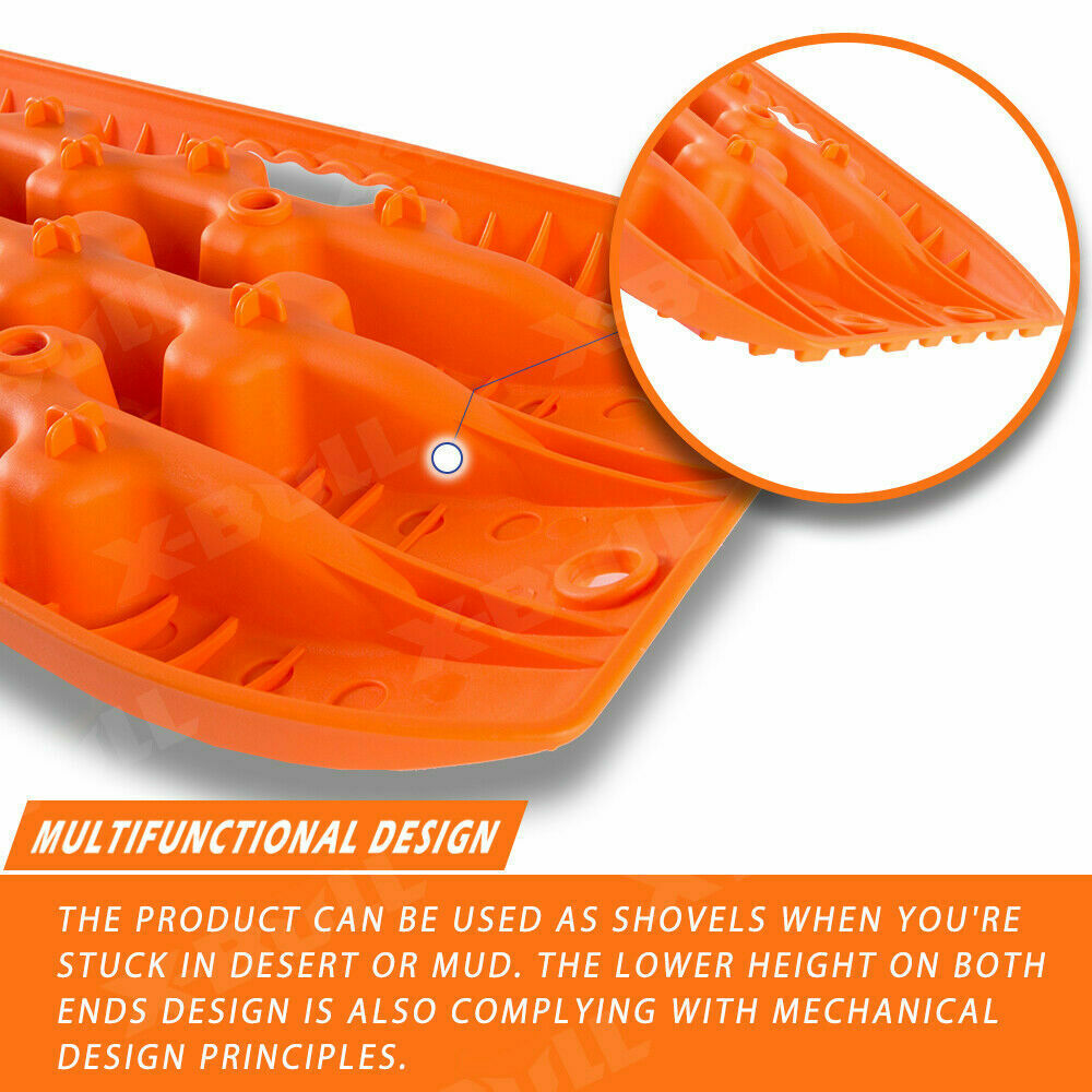 X-BULL Recovery tracks Sand 4x4 4WD Snow Mud Car Vehicles ATV 2pcs Gen 3.0 - Orange Deals499