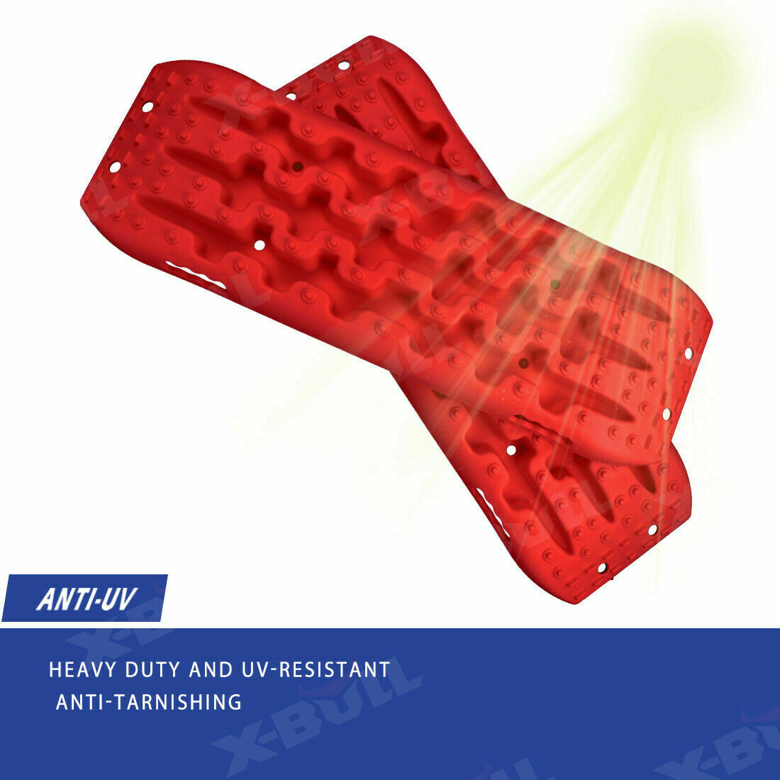X-BULL Recovery tracks Sand Trucks Offroad With 4PCS Mounting Pins 4WD Gen 2.0- red Deals499