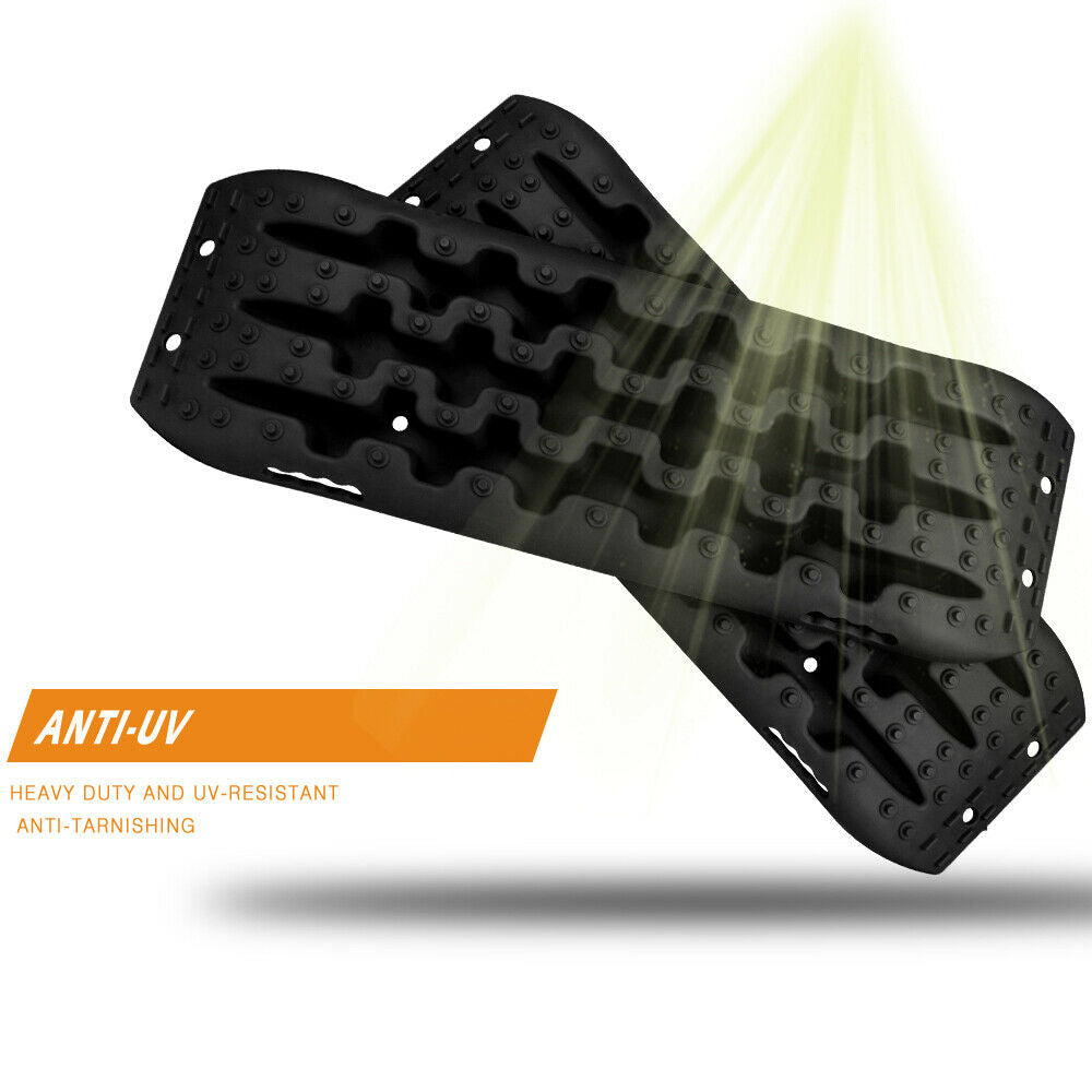 X-BULL Recovery Tracks Sand Track Mud Snow 2 pairs Gen 2.0 Accessory 4WD 4X4 - Black Deals499