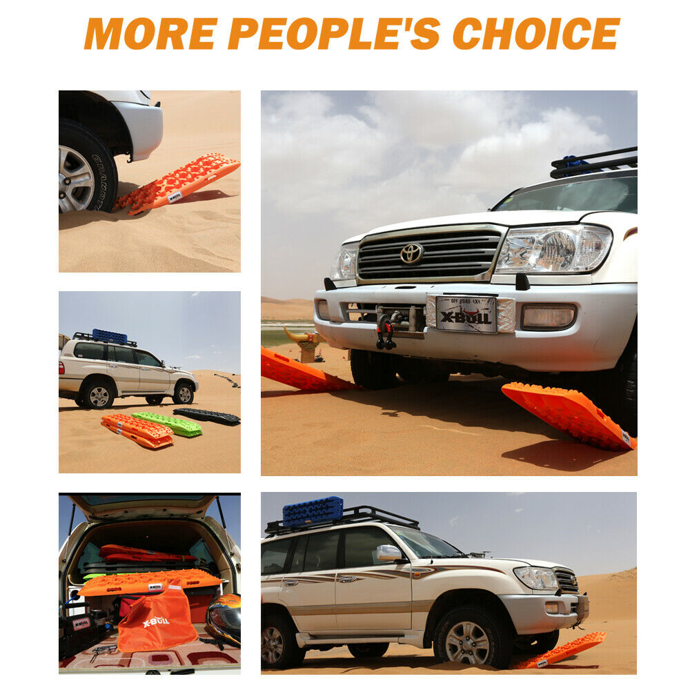 X-BULL Recovery tracks Sand tracks 2 pairs Sand / Snow / Mud 10T 4WD Gen 2.0 - blue Deals499