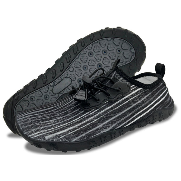 Water Shoes for Men and Women Soft Breathable Slip-on Aqua Shoes Aqua Socks for Swim Beach Pool Surf Yoga (Black Size US 9.5) from Deals499 at Deals499