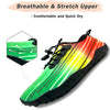 Water Shoes for Men and Women Soft Breathable Slip-on Aqua Shoes Aqua Socks for Swim Beach Pool Surf Yoga (Green Size US 9) from Deals499 at Deals499