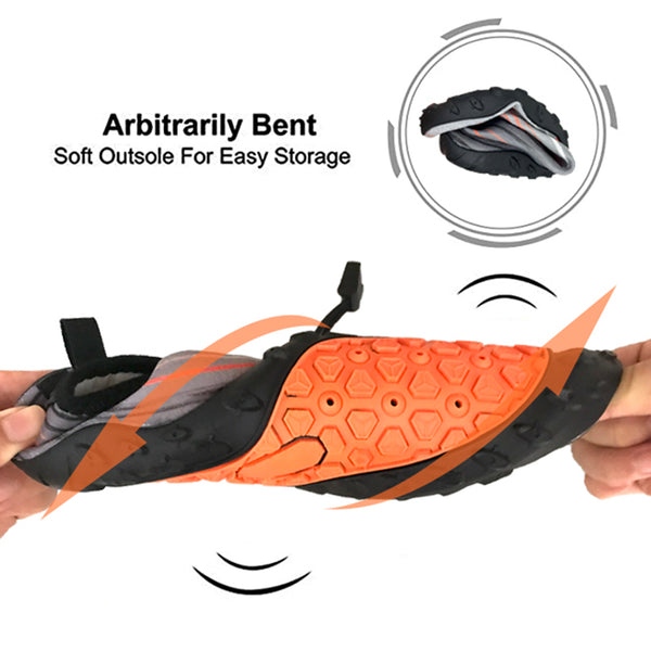 Water Shoes for Men and Women Soft Breathable Slip-on Aqua Shoes Aqua Socks for Swim Beach Pool Surf Yoga (Grey Size US 7.5) from Deals499 at Deals499