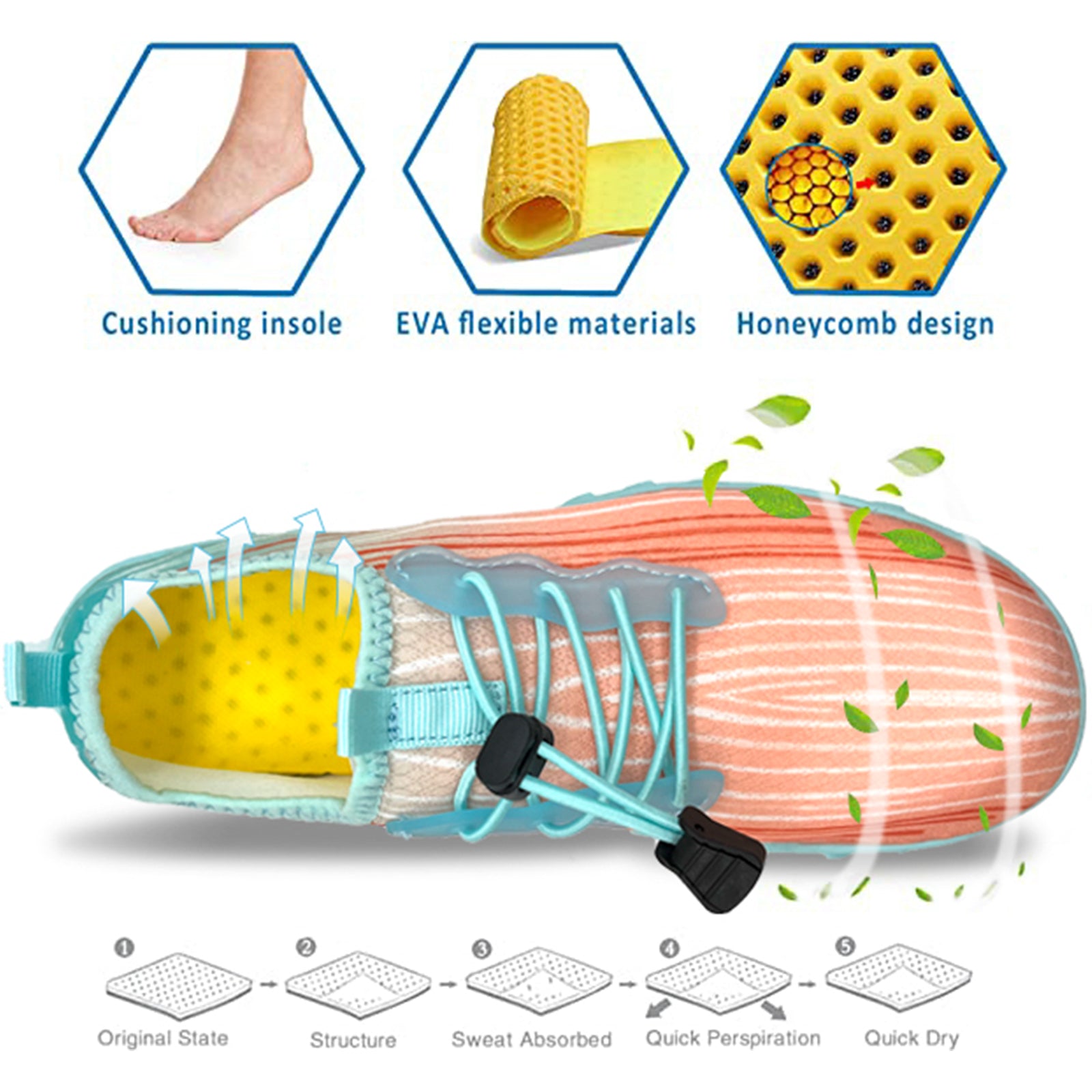 Water Shoes for Men and Women Soft Breathable Slip-on Aqua Shoes Aqua Socks for Swim Beach Pool Surf Yoga (Orange Size US 12) from Deals499 at Deals499