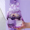 Clear Large Water Bottle Water Jug with Adjustable Shoulder Strap - Purple Deals499