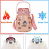 1000ml Large Water Bottle Stainless Steel Straw Water Jug with FREE Sticker Packs (White) Deals499