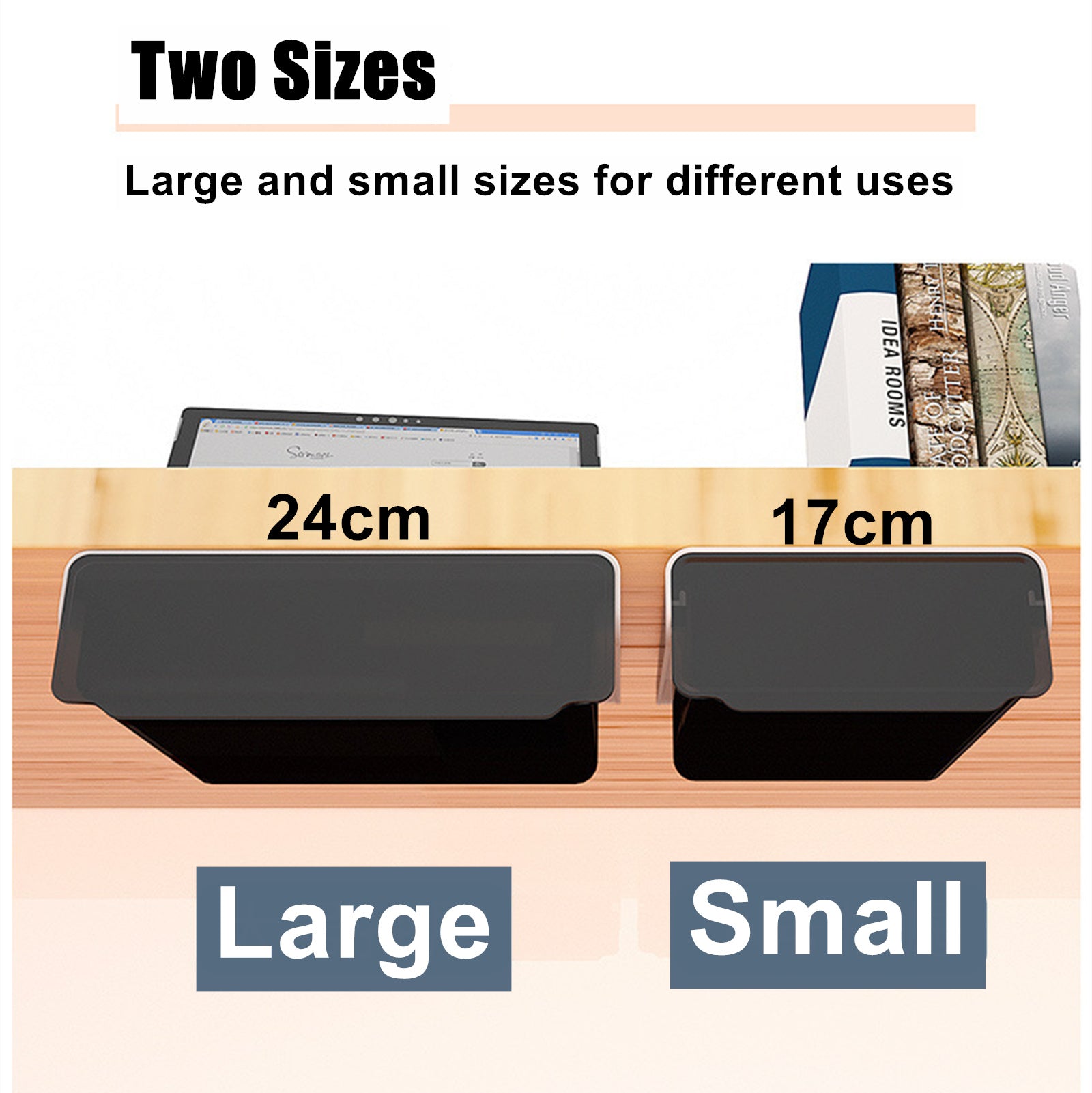 Under Desk Drawer Slide-out Large Office Organizers and Storage Drawers - Large Black from Deals499 at Deals499
