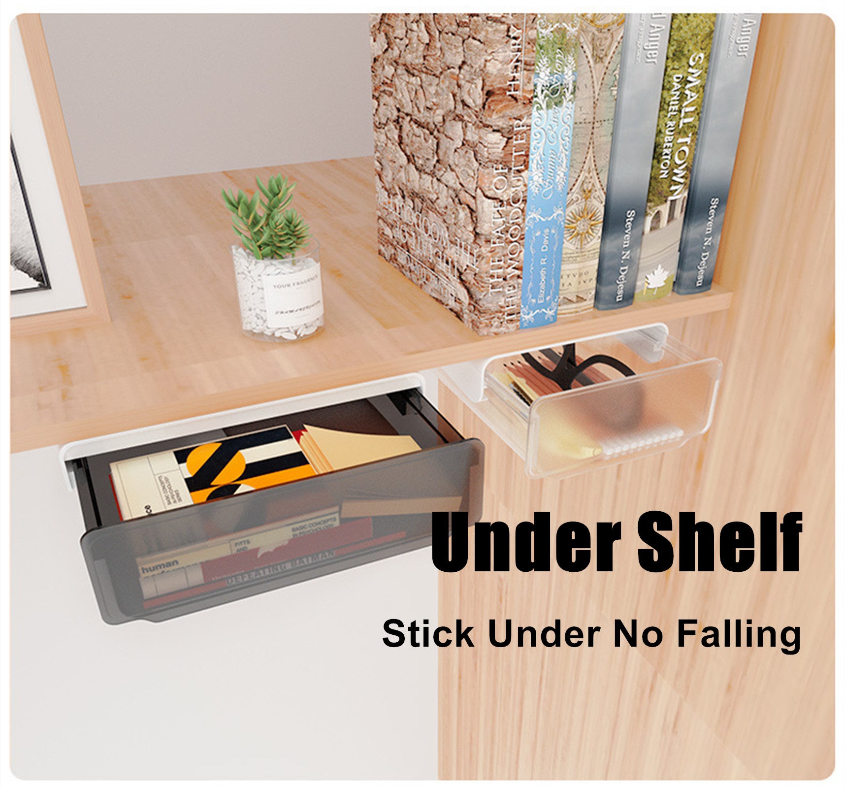 Under Desk Drawer Slide-out Large Office Organizers and Storage Drawers - Large Black from Deals499 at Deals499