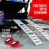 BULLET 2 x 2M Loading Ramp Aluminium Folding ATV Quad Bike Golf Buggy Pair Ramps Deals499