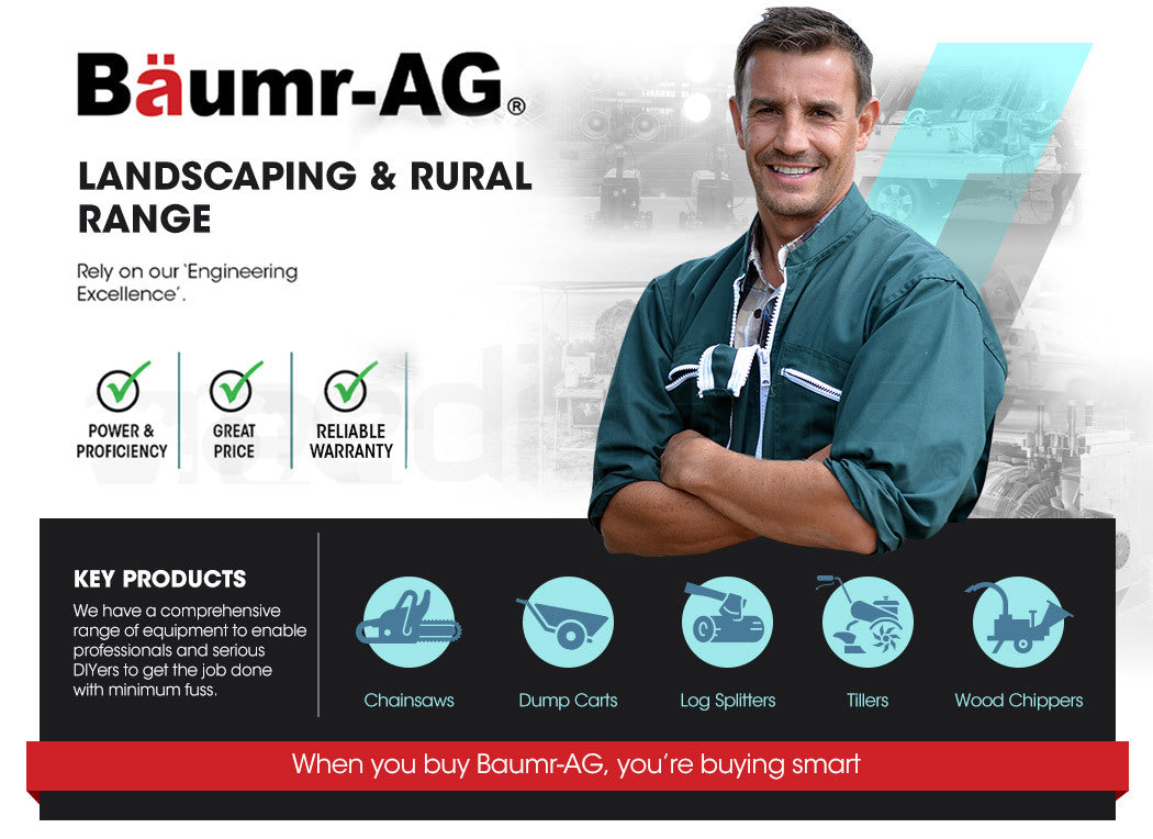 Baumr-AG 25CC Petrol Chainsaw Arborist 10 Bar Tree Pruning Garden Chain Saw Deals499