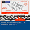MTM Petrol Commercial Chainsaw 22 Bar E-Start Tree Pruning Chain Saw Top Handle Deals499