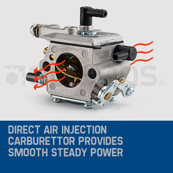 MTM Petrol Commercial Chainsaw 22 Bar Chain Saw E-Start Tree Pruning Top Handle Deals499