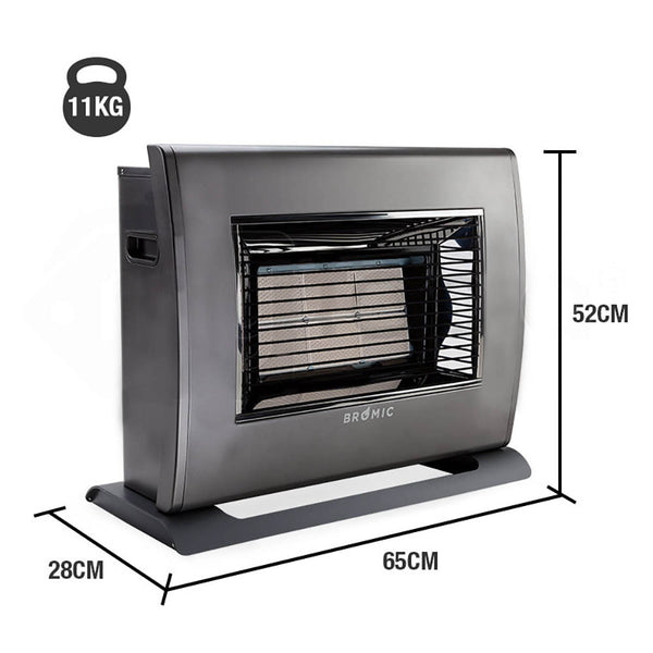 BROMIC Supaheat II Natural Gas Indoor Room Heater Portable Floor Flueless Deals499