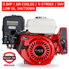 Baumr-AG 6.5HP Petrol Engine Stationary Motor OHV Horizontal Shaft Electric Start Recoil Deals499
