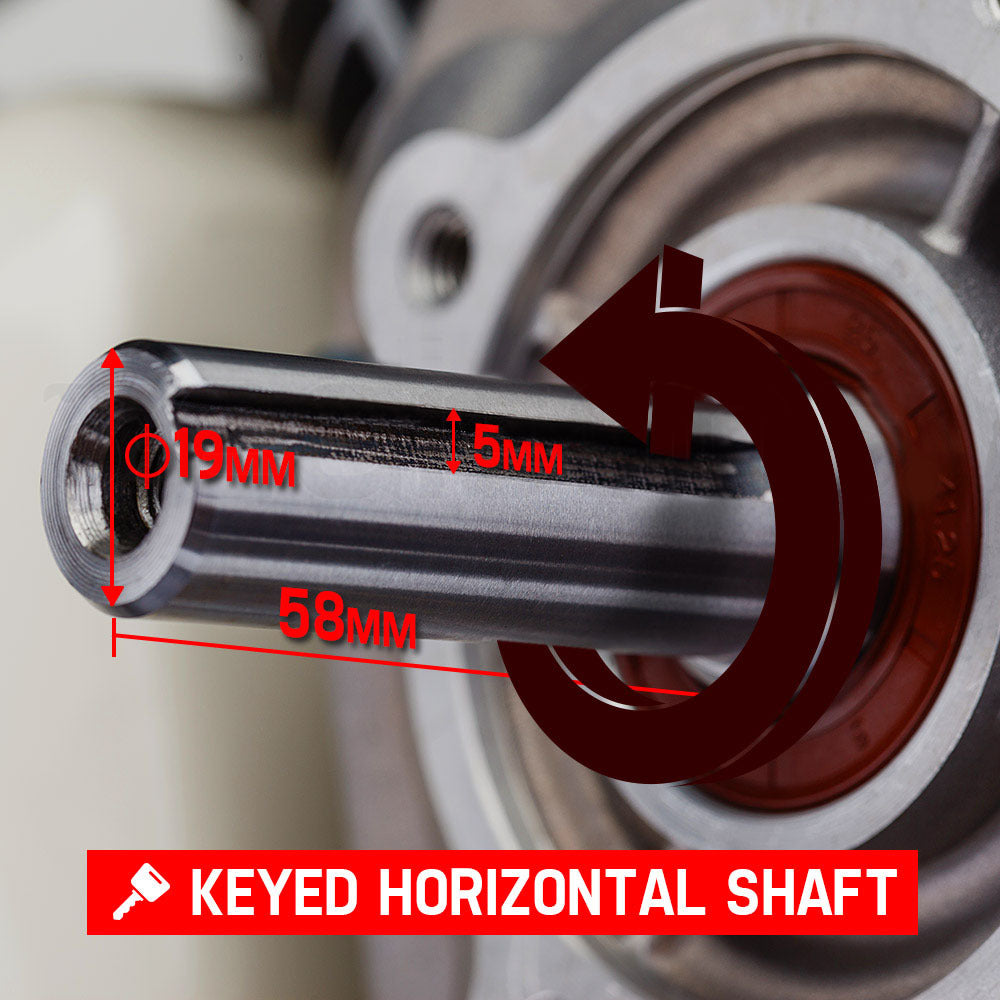 Baumr-AG 6.5HP Petrol Stationary Engine Motor 4-Stroke OHV Horizontal Shaft Recoil Start Deals499