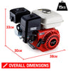Baumr-AG 6.5HP Petrol Stationary Engine Motor 4-Stroke OHV Horizontal Shaft Recoil Start Deals499
