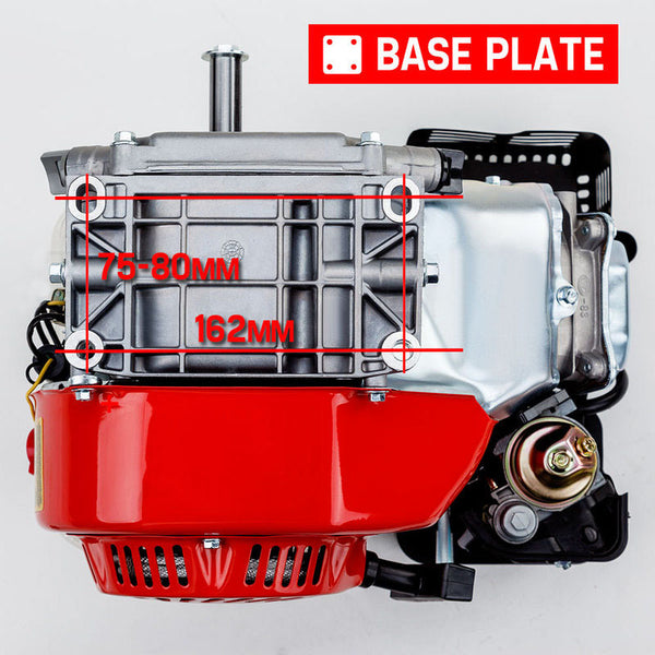 Baumr-AG 6.5HP Petrol Stationary Engine Motor 4-Stroke OHV Horizontal Shaft Recoil Start Deals499