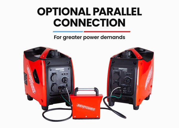 GENPOWER Inverter Generator 2600W Peak Pure Sine Portable Camping Petrol Rated Deals499