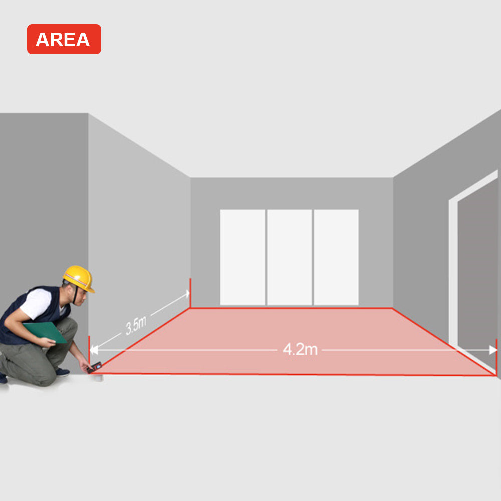 KEAMYA 40m Laser Distance Measurer Meter Range Finder Area Volume Digital Deals499