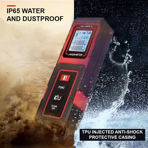 KEAMYA 40m Laser Distance Measurer Meter Range Finder Area Volume Digital Deals499