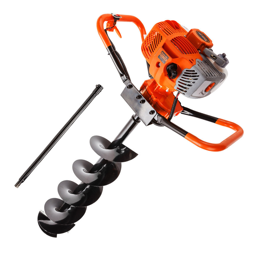 Baumr-AG Post Hole Digger 62CC Posthole Earth Auger Fence Borer Petrol Drill Bit Deals499