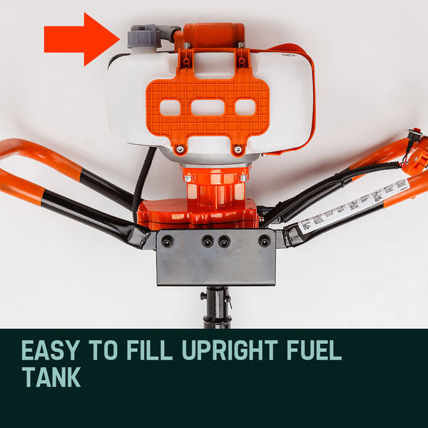 Baumr-AG Post Hole Digger 62CC Posthole Earth Auger Fence Borer Petrol Drill Bit Deals499