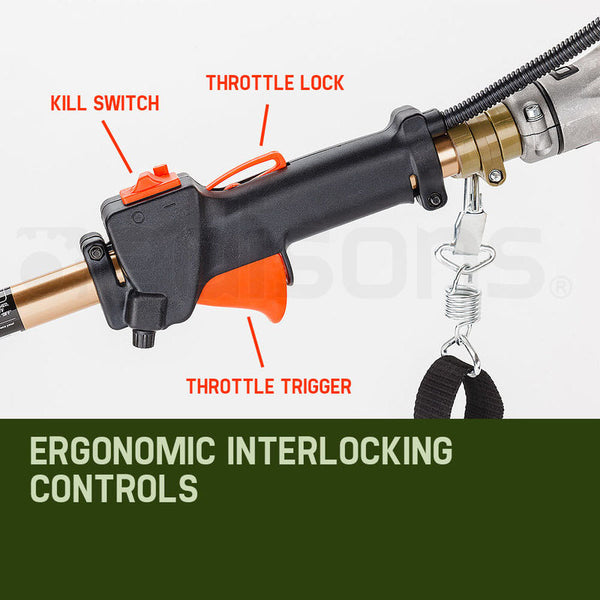 Baumr-AG 65CC Long Reach Pole Chainsaw Hedge Trimmer Pruner Chain Saw Tree Multi Tool Deals499