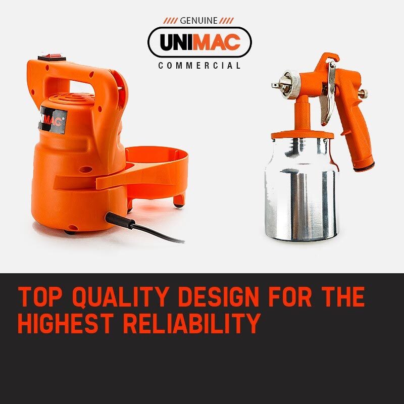 UNIMAC Electric Paint Sprayer Gun DIY 450W HVLP Portable Spray Station Deals499