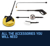 JET-USA 3800 PSI High Pressure Water Cleaner Washer Electric Pump Hose Gurney Deals499