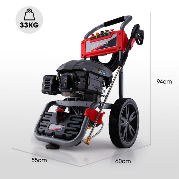 Jet-USA 4800PSI Petrol-Powered High Pressure Cleaner Washer Water Jet Power Hose Deals499