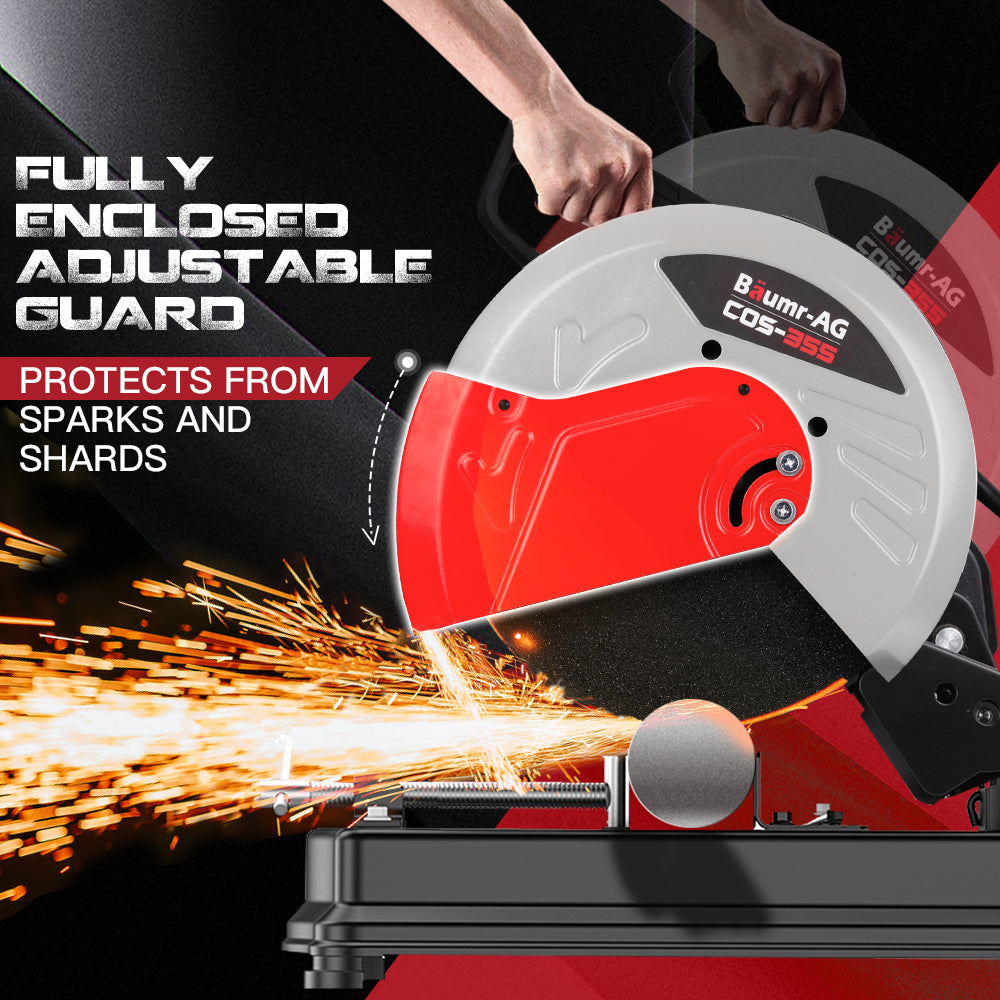 Baumr-AG Metal Cut-Off Saw 14 Drop Chop Circular Cutting Machine Electric Deals499