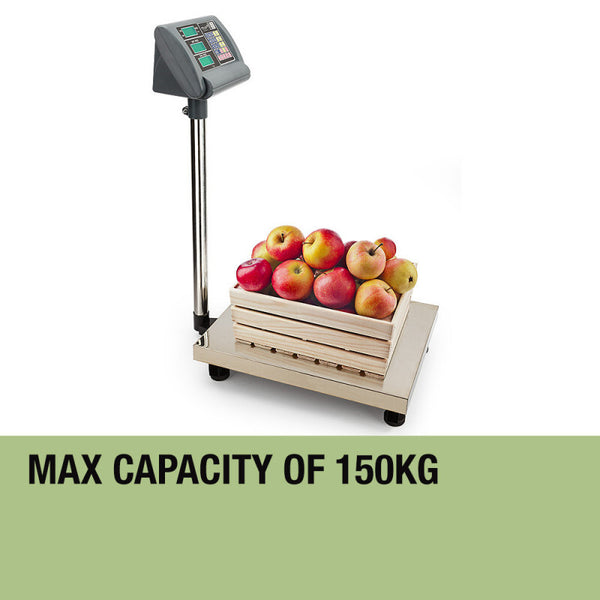 EuroChef Electronic Digital Platform Scale Shop Market Postal Scales Weight 150kg Deals499