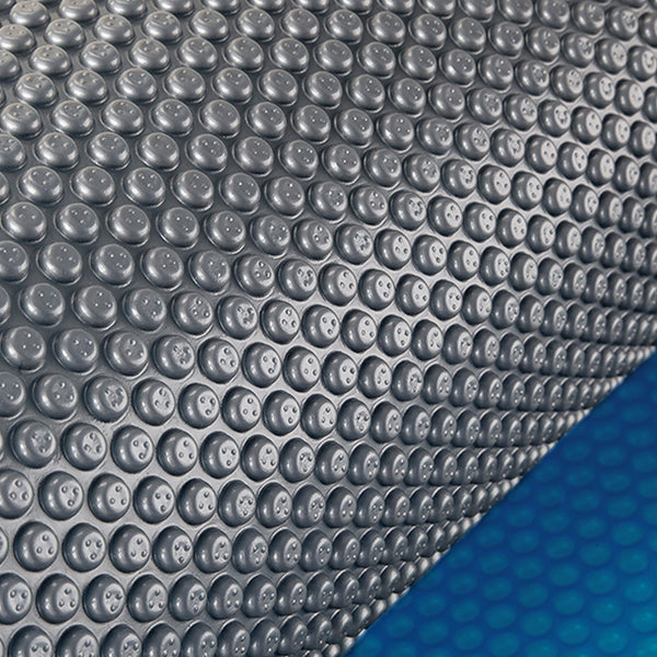 AURELAQUA Solar Swimming Pool Cover 400 Micron Heater Bubble Blanket 11x6.2m from Deals499 at Deals499